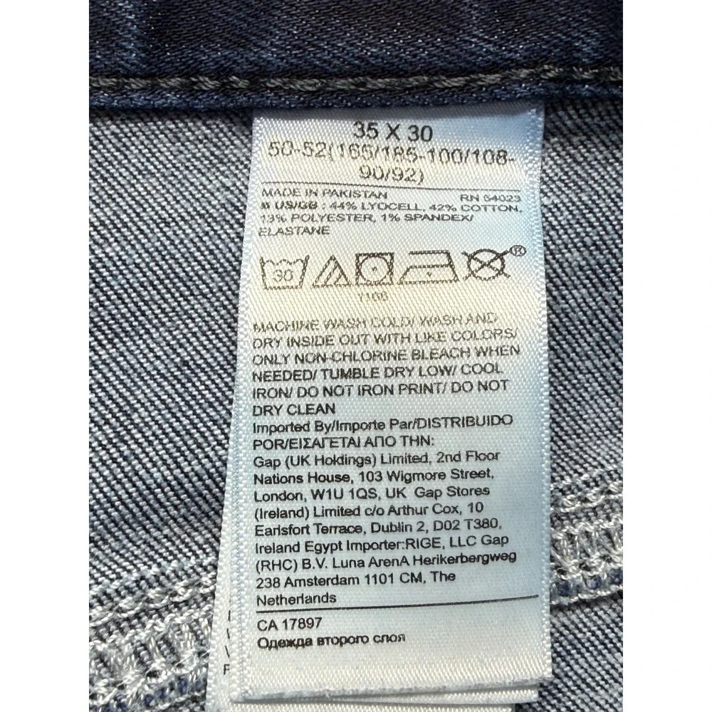 Banana Republic Traveler Jeans Mens 35x26 Blue Dark Wash Denim Slim Fit Low Rise